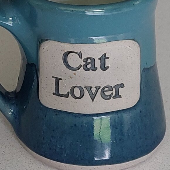 Cat Lover Handcrafted Stoneware Pottery Coffee/Tea Mug - Picture 2 of 12